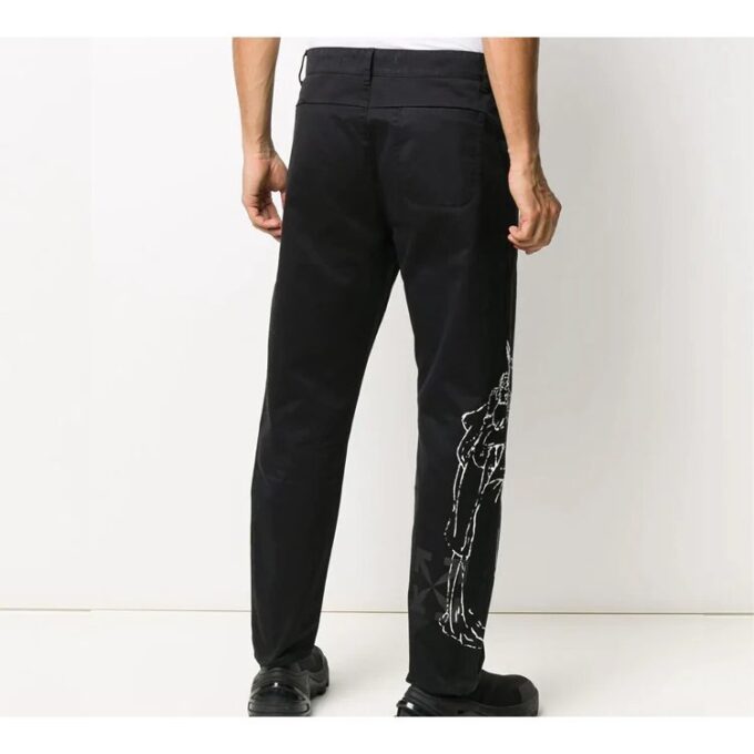 The Kiss Printed Straight-Leg Trousers