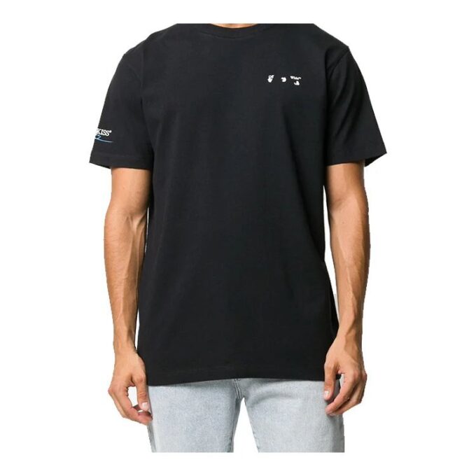 The Kiss Printing Short Sleeve Black