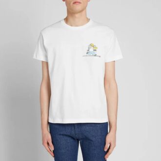 The Simpsons Printing Short Sleeve White