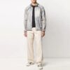 Thin and light hooded Zipper Jacket Loose Fit light grey