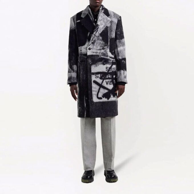 Tomek Double-Breasted Coat “Multicolor”