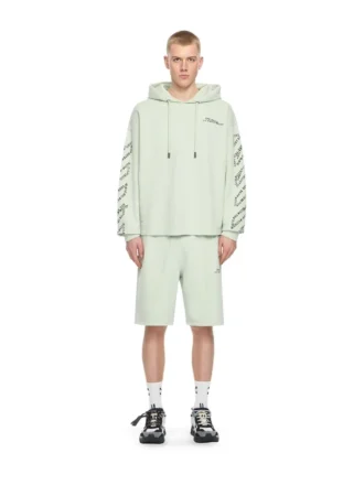 Type Arrow Diagonal Loose Hoodie