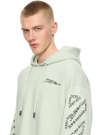 Type Arrow Diagonal Loose Hoodie