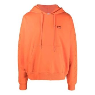 Unisex FW21 Logo-detail Diag-stripe Orange
