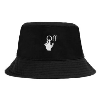 Unisex Logo Printing Fisherman Hat Black