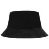 Unisex Logo Printing Fisherman Hat Black
