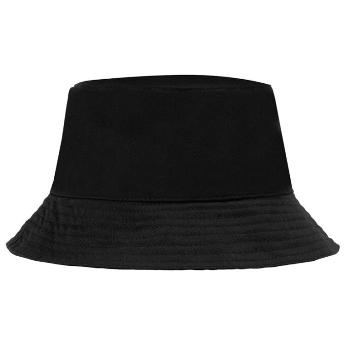 Unisex Logo Printing Fisherman Hat Black