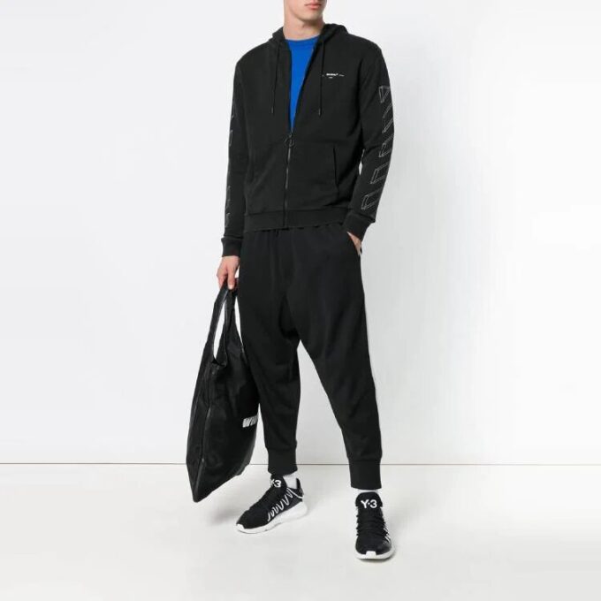 Unisex Print Jacket Black/Grey