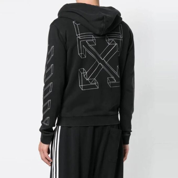 Unisex Print Jacket Black/Grey