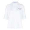 Unisex SS21 Embroidery Short Sleeve Shirt White