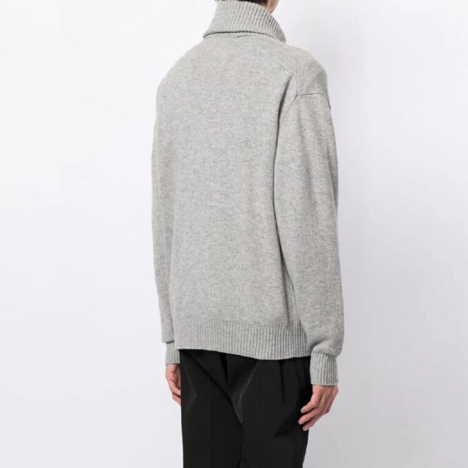 Unisex SS21 Logo Embroidery Sweater Gray