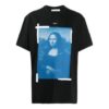 Unisex SS21 Mona Lisa Printing Black