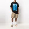 Unisex SS21 Mona Lisa Printing Black