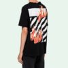 Virgil Abloh Black Diag Fire Short Sleeve