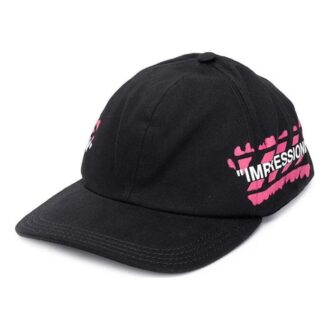 Virgil Abloh Stencil Baseball Cap Pink/Black