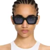 Virgil M Light Blue Lens Sunglasses