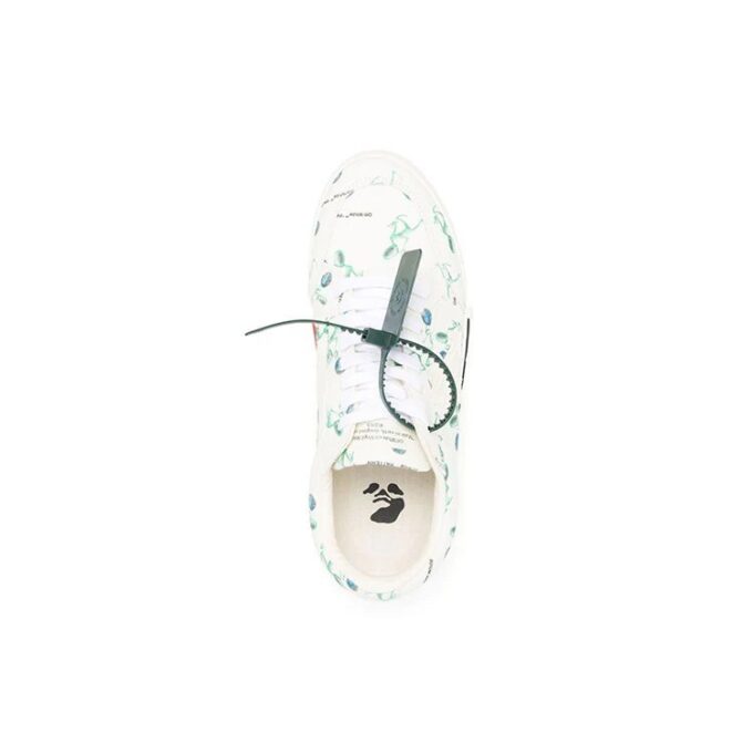 Vulc Low Canvas Alien Logo Applique “White Green Black”
