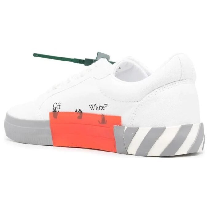 Vulc Low Canvas Sneaker “White Grey Orange”