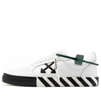 Vulc Low Leather Sneaker “White Black”
