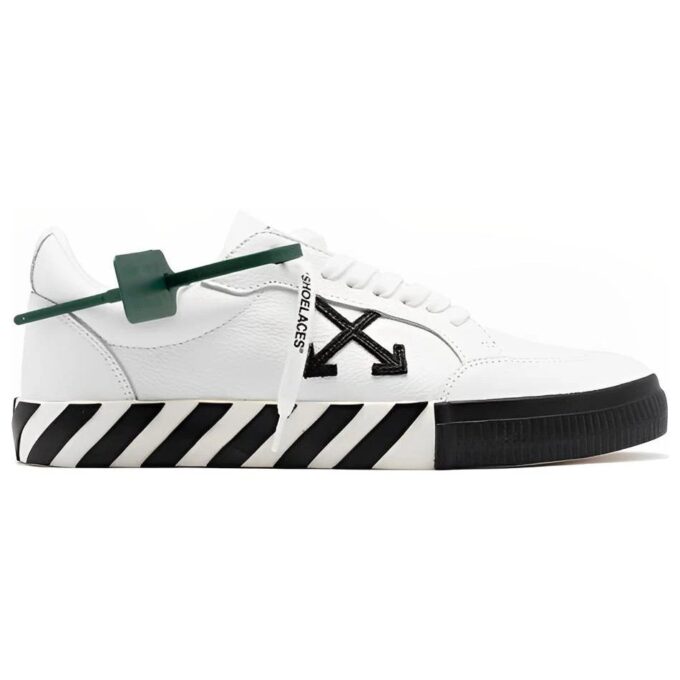 Vulc Low Leather Sneaker “White Black”