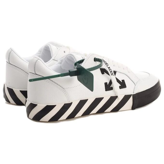 Vulc Low Leather Sneaker “White Black”