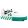 Vulcanised Low-Top Casual Shoes White/Green