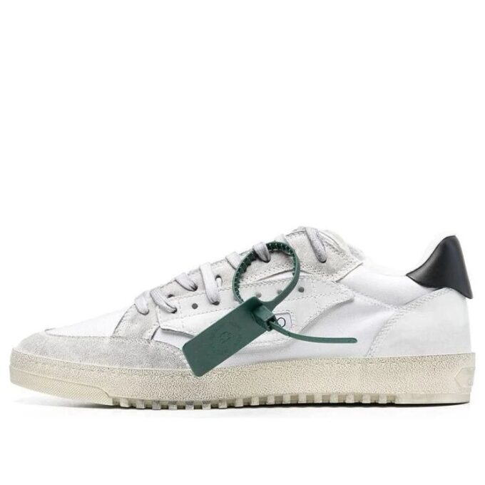 Vulcanized 5.0 Low Top Distressed Sneaker “White Black”