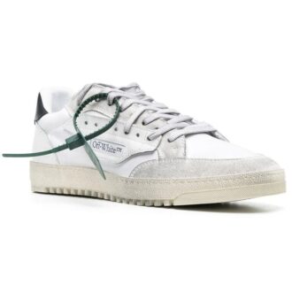 Vulcanized 5.0 Low Top Distressed Sneaker “White Black”