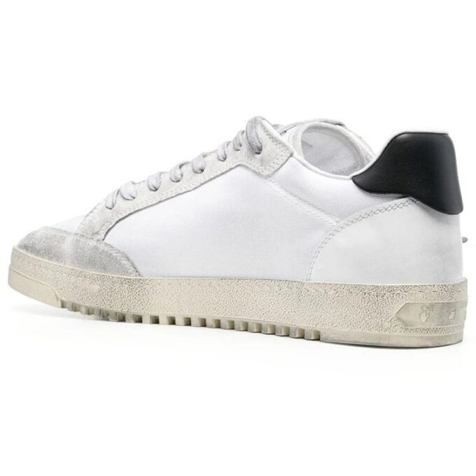 Vulcanized 5.0 Low Top Distressed Sneaker “White Black”