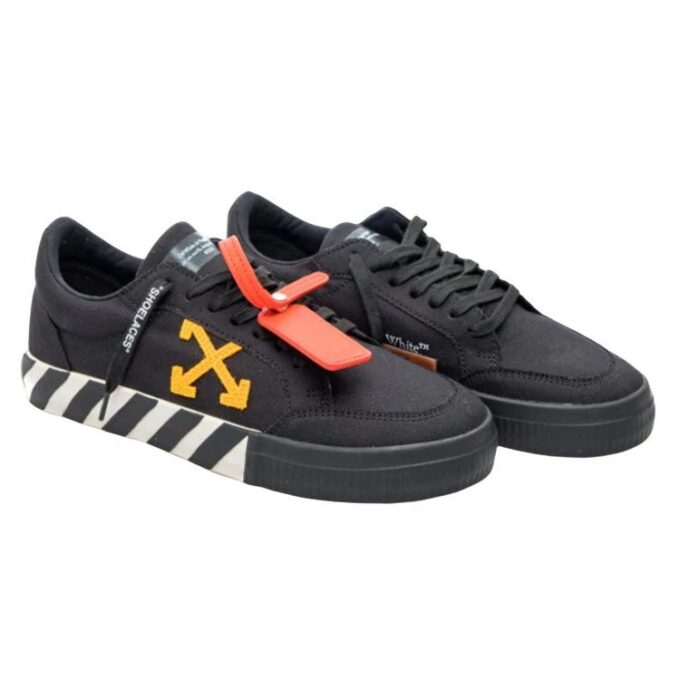 Vulcanized Low Canvas “Black Orange White”