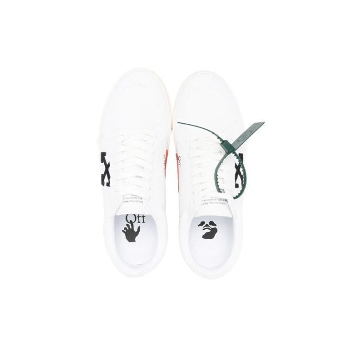 Vulcanized Low Canvas “White Black Orange”