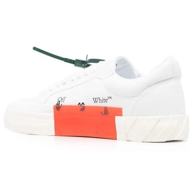 Vulcanized Low Canvas “White Black Orange”