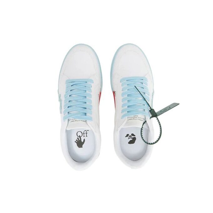 Vulcanized Low Sneaker “White Blue”