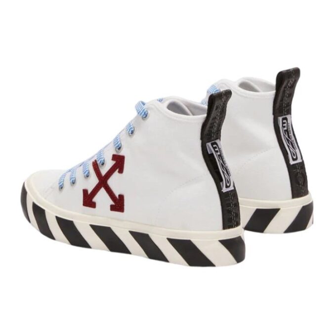 Vulcanized Mid-Top “White Burgundy Blue Black”
