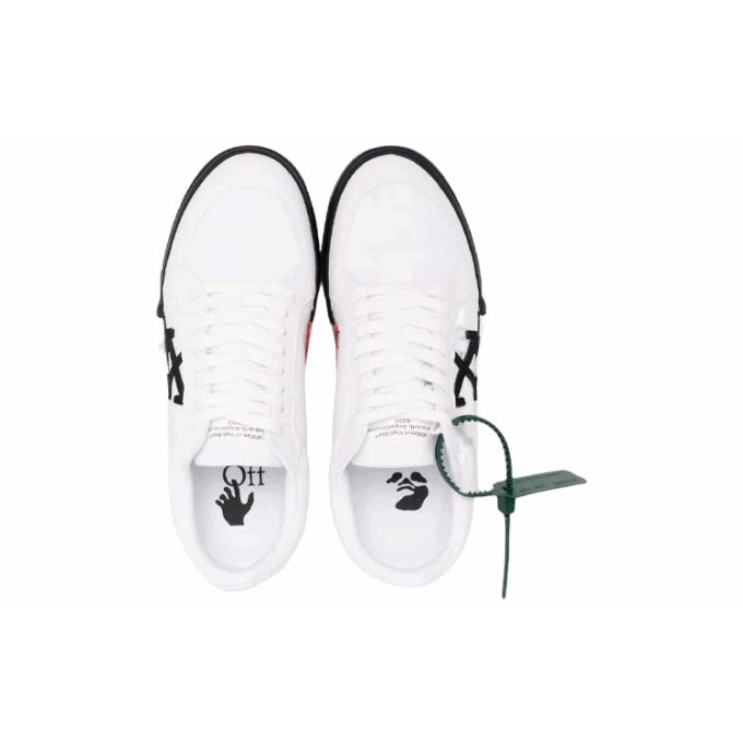 Vulcanzied Low Canvas “White Black”