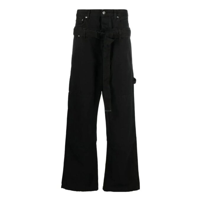 Wave Off Canvas Double Over Pant “Black”