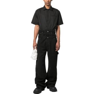 Wave Off Canvas Double Over Pant “Black”