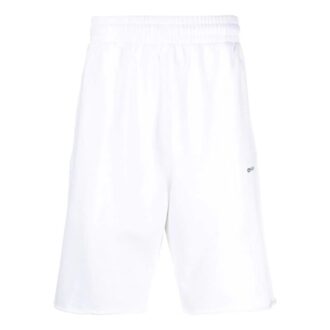 Wave Out Diag Mesh Shorts “White”
