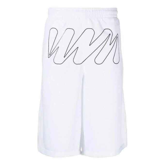 Wave Outl Diagonal Mesh Shorts