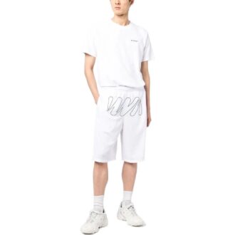 Wave Outl Diagonal Mesh Shorts