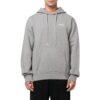 Wave Outline Diagonal Slim Hoodie “Grey Marl”