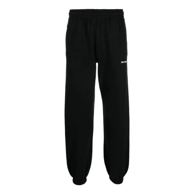 Wave-Print Cotton Track Pants
