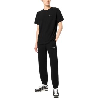 Wave-Print Cotton Track Pants