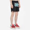 Wavy Line Mesh Shorts Black/Multicolor