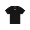 Wavy Line White T-Shirt Printing Short Sleeve Loose Fit Black