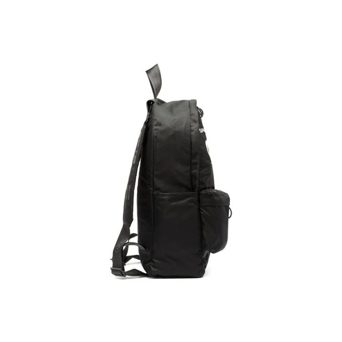 Wavy Logo Backpack Off Slogan Printing Black