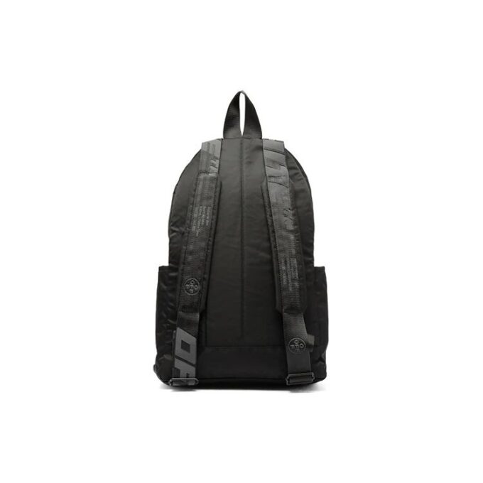 Wavy Logo Backpack Off Slogan Printing Black