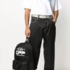 Wavy Logo Backpack Off Slogan Printing Black