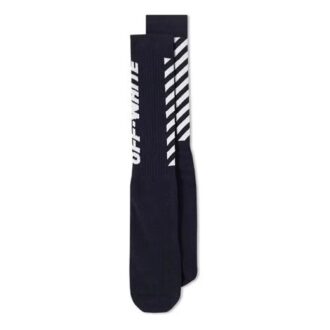 Wing Off Sock Stripe Alphabet Socks One Pair Black