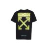 Yellow Arrow Short Sleeve Black